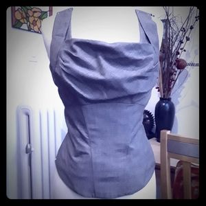 Vintage '90s Bustier Top. UK-made, US size 4/6